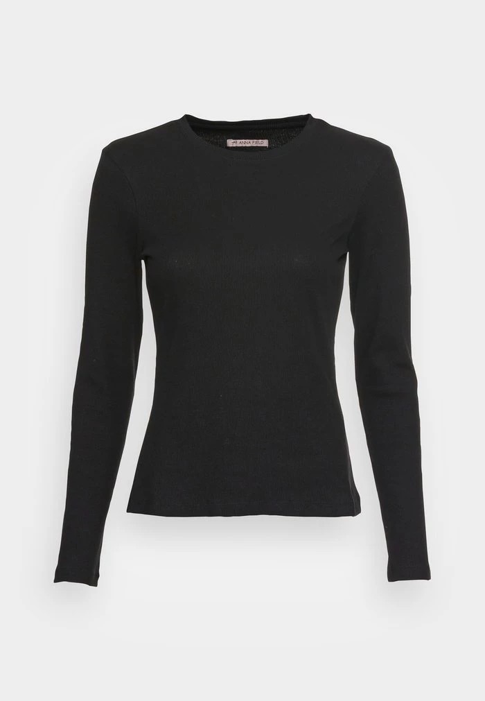 T-Shirt ANNA FIELD Anna Field Long Sleeved Top Noir Femme | XYY-0388853